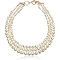 COLLAR ANNE KLEIN 60507451-887 PERLAS BLANCAS DORADO RESALTAR TU ELEGANCIA